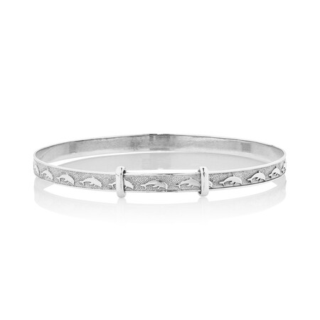 Expandable Baby Bangle in 10kt White Gold Expandable Baby Bangle in 10kt White Gold