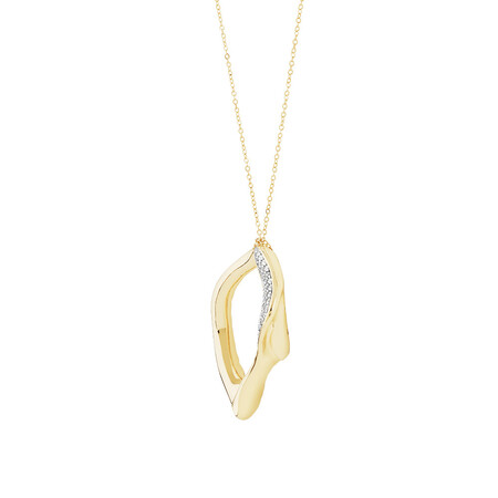 Medium Spirits Bay Pendant with 0.15 Carat TW of Diamonds in 10kt Yellow Gold Medium Spirits Bay Pendant with 0.15 Carat TW of Diamonds in 10kt Yellow Gold