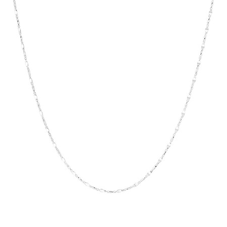 50cm (20") 1.5mm-2mm Width Fancy Chain In Sterling Silver 50cm (20") 1.5mm-2mm Width Fancy Chain In Sterling Silver