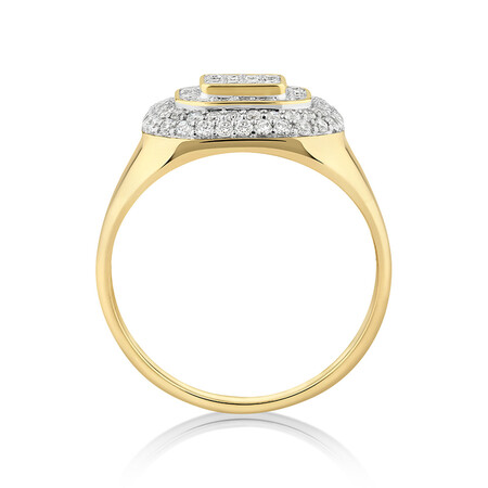 Ring with 1 Carat TW of Diamonds in 10kt Yellow Gold Ring with 1 Carat TW of Diamonds in 10kt Yellow Gold