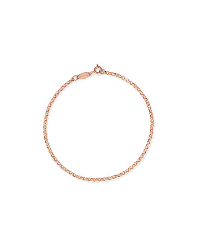 Bracelet belcher de 19 cm en or rose 10 K