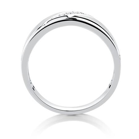 Men's Ring with Diamonds in 10kt White Gold Men's Ring with Diamonds in 10kt White Gold