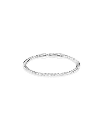 19cm Heavy Curb Bracelet in Sterling Silver 19cm Heavy Curb Bracelet in Sterling Silver