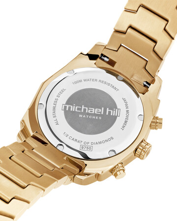 Men's Solar Chronograph Watch with 0.50 Carat TW of Diamonds in Gold Tone Stainless Steel Men's Solar Chronograph Watch with 0.50 Carat TW of Diamonds in Gold Tone Stainless Steel