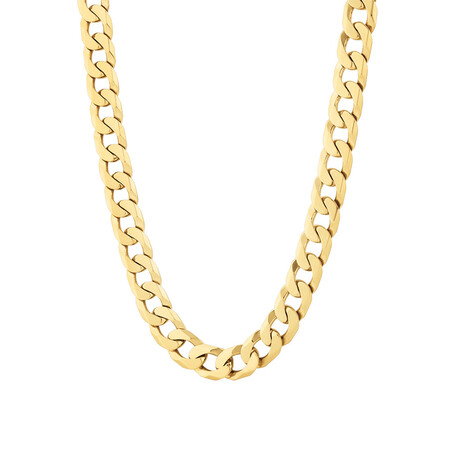 55cm (22") Solid Curb Chain in 10kt Yellow Gold 55cm (22") Solid Curb Chain in 10kt Yellow Gold