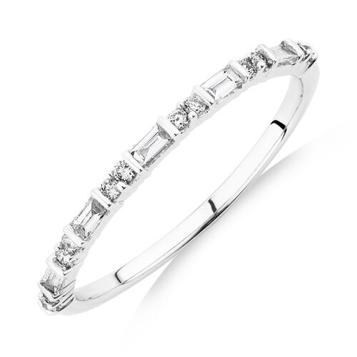 Evermore Wedding Band with 0.20 Carat TW of Diamonds in 10kt White Gold