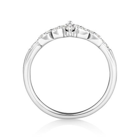 Wedding Band with 0.23 Carat TW of Diamonds in 10ct White Gold Wedding Band with 0.23 Carat TW of Diamonds in 10ct White Gold