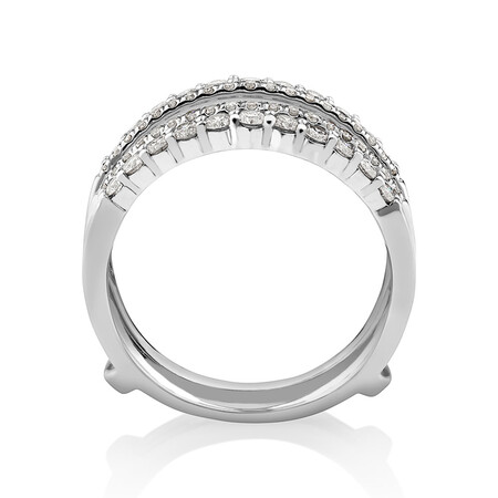 Enhancer Ring with 0.70 Carat TW of Diamonds in 14kt White Gold Enhancer Ring with 0.70 Carat TW of Diamonds in 14kt White Gold
