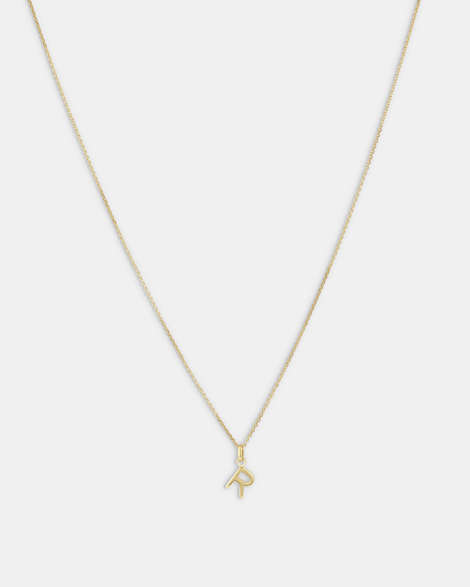 R Initial Pendant in 10kt Yellow Gold