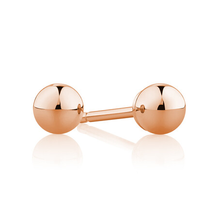 4mm Ball Stud Earrings in 10kt Rose Gold 4mm Ball Stud Earrings in 10kt Rose Gold