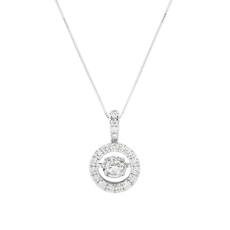 Everlight Pendant with 1 1/2 Carat TW of Diamonds in 14kt White Gold