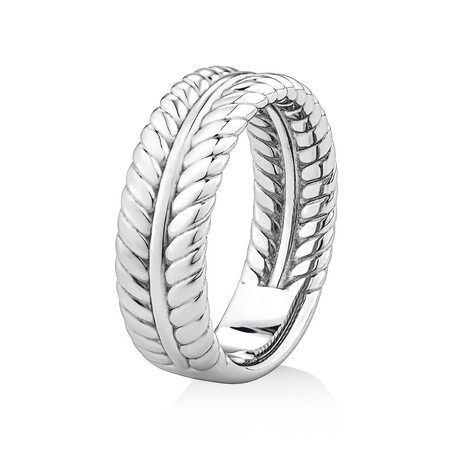Men's Textured Ring in Sterling Silver Men's Textured Ring in Sterling Silver