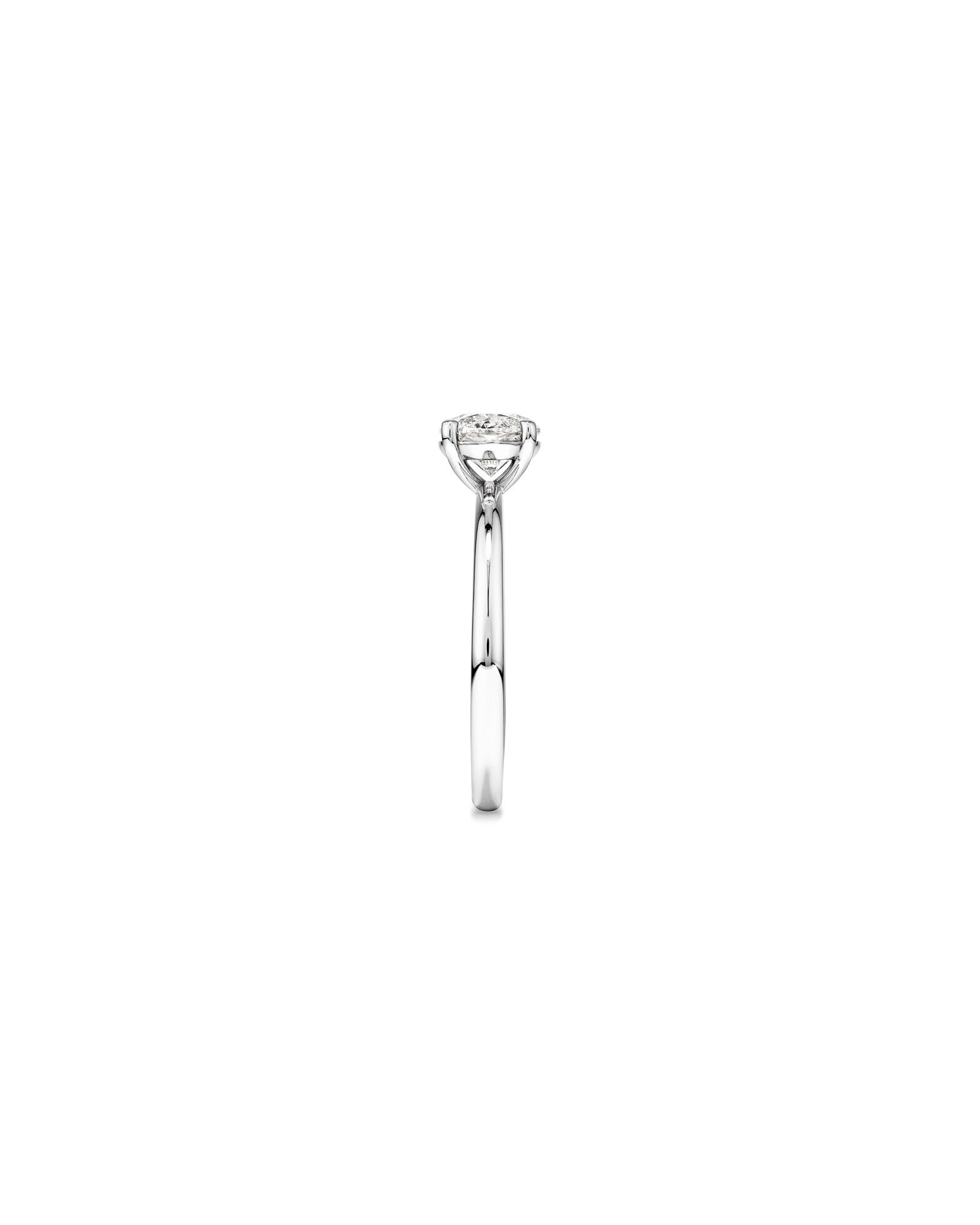 1.00 Carat TW Round Brilliant Diamond Solitaire Engagement Ring in 14kt White Gold