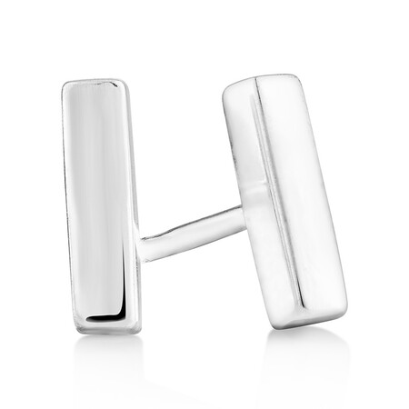 Bar Stud Earrings in Sterling Silver Bar Stud Earrings in Sterling Silver