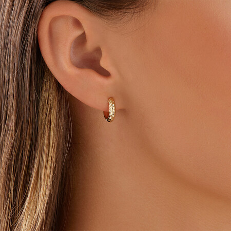 Hoop Earrings in 10kt Yellow Gold Hoop Earrings in 10kt Yellow Gold