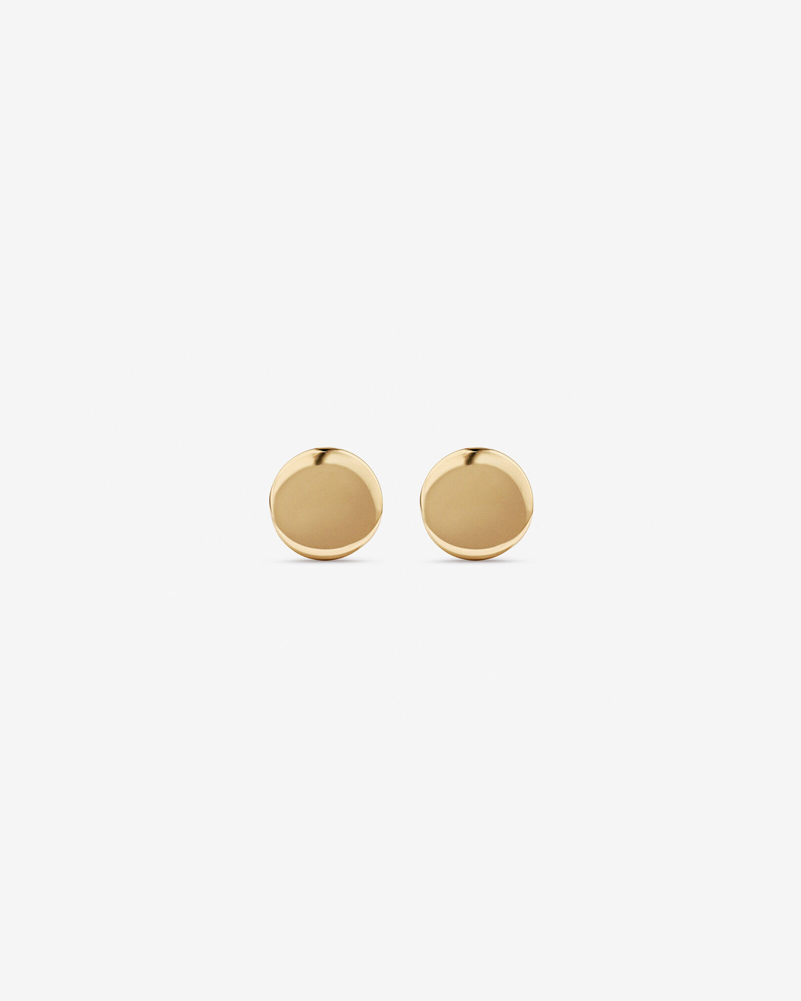 4mm Circle Stud Earrings 10kt Yellow Gold