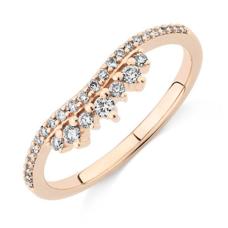 Evermore Wedding Band with 0.23 Carat TW of Diamonds in 10kt Rose Gold Evermore Wedding Band with 0.23 Carat TW of Diamonds in 10kt Rose Gold