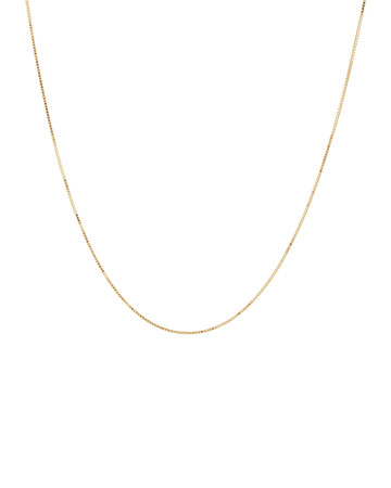 45cm (18") Diamond Cut Box Chain in 14kt Yellow Gold 45cm (18") Diamond Cut Box Chain in 14kt Yellow Gold