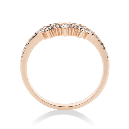 Evermore Wedding Band with 0.23 Carat TW of Diamonds in 10kt Rose Gold Evermore Wedding Band with 0.23 Carat TW of Diamonds in 10kt Rose Gold