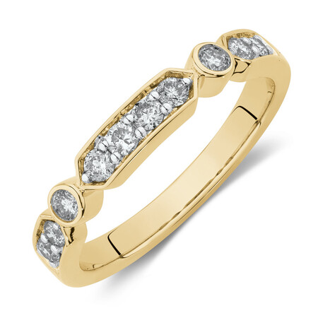 Ring with 1/3 Carat TW of Diamonds in 10kt Yellow Gold