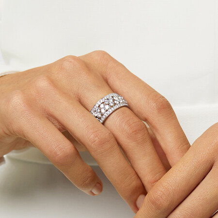 Laboratory-Created 2 Carat Diamond Ring in 10ct White Gold Laboratory-Created 2 Carat Diamond Ring in 10ct White Gold