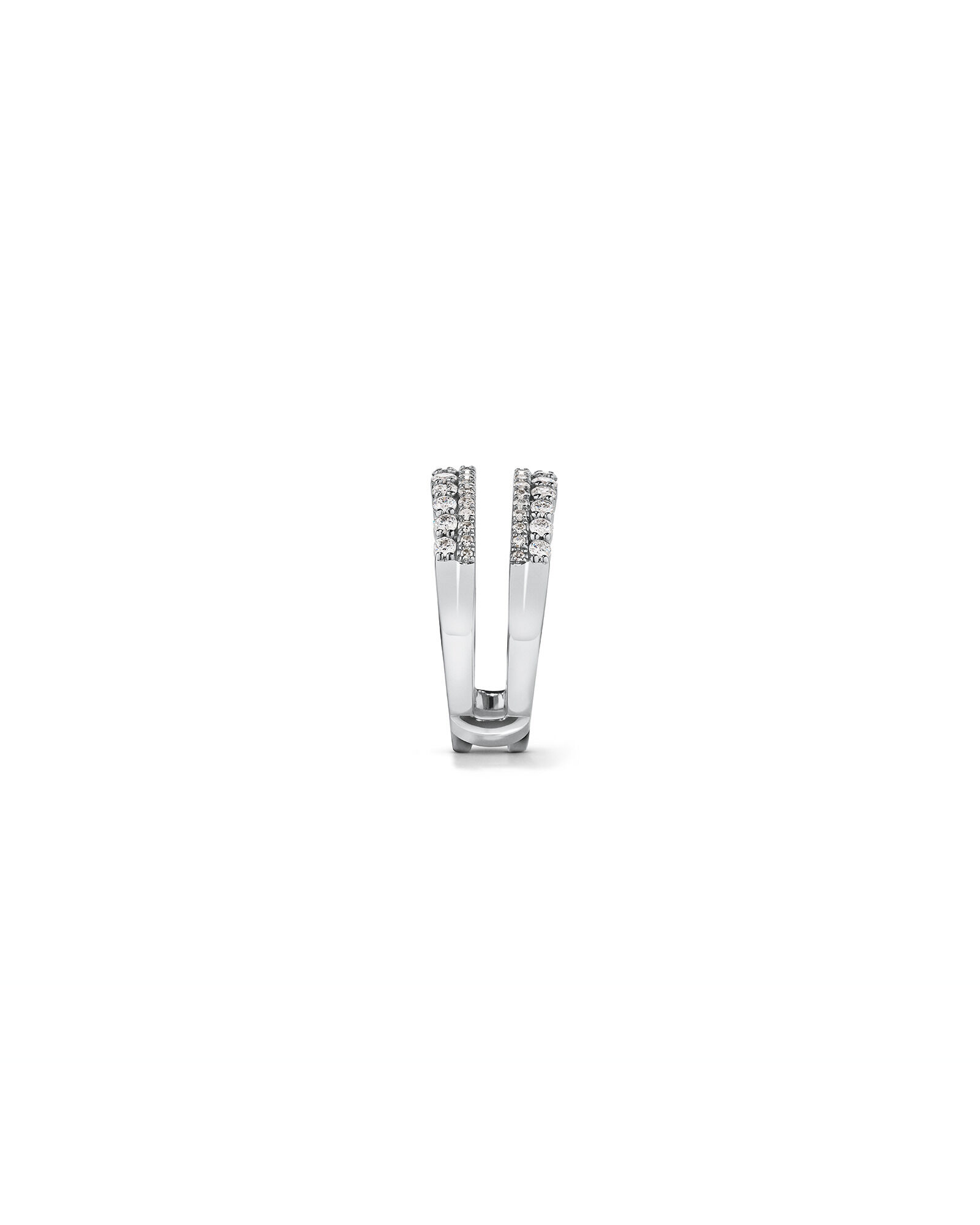 Enhancer Ring with 0.70 Carat TW of Diamonds in 14kt White Gold