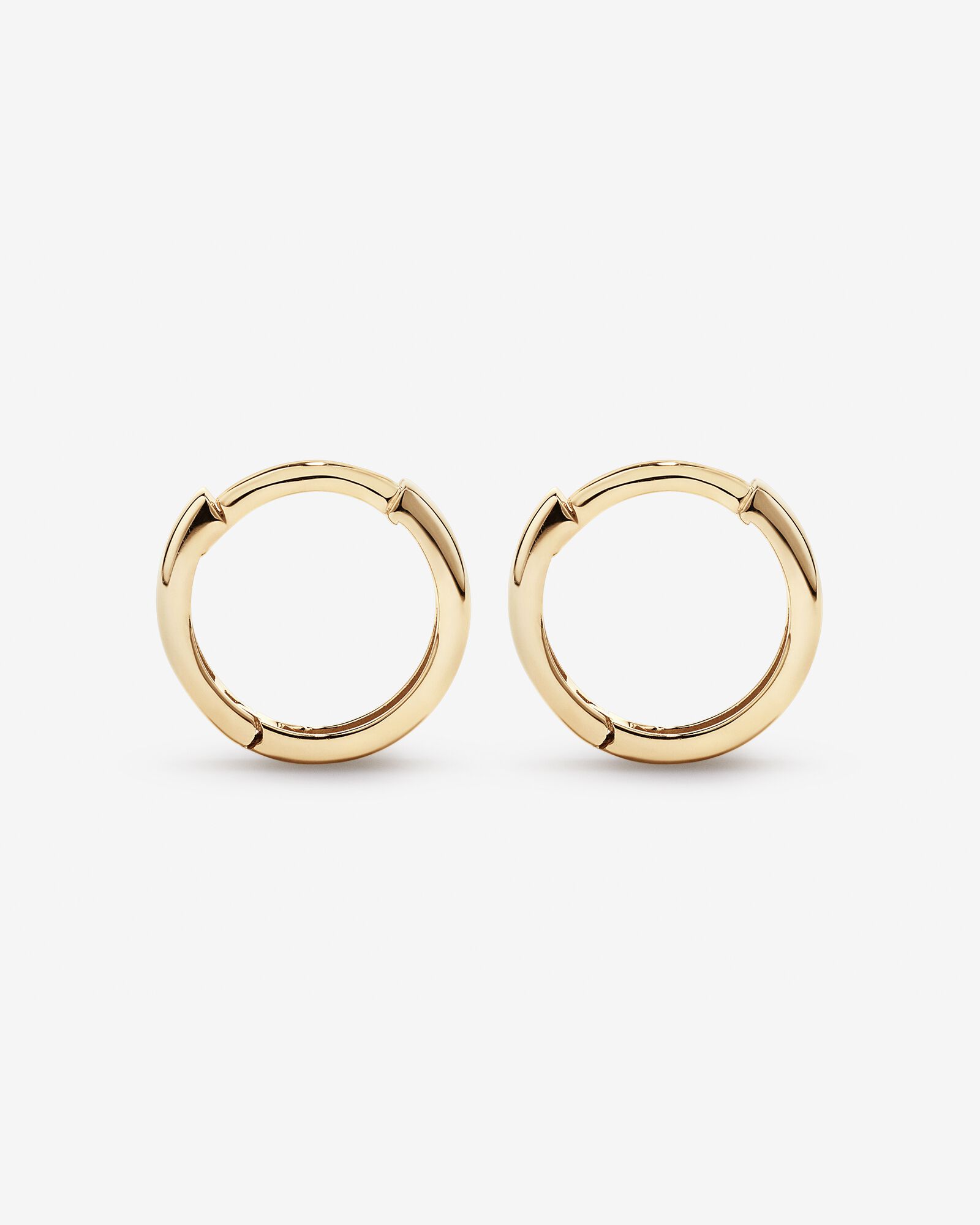 12mm Polished Huggie Earrings in 10kt Yellow Gold