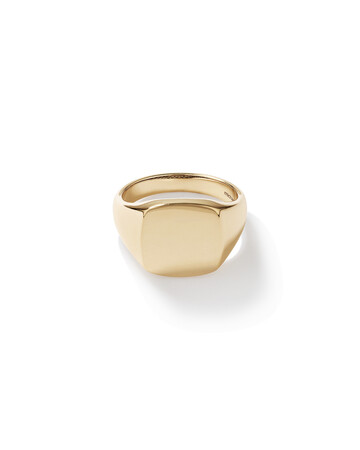 Men's Signet Ring in 10kt Yellow Gold Men's Signet Ring in 10kt Yellow Gold
