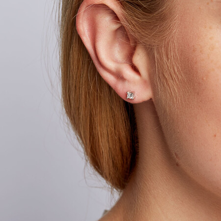 Certified Stud Earrings with 0.30 Carat TW of Diamonds in 14kt White Gold Certified Stud Earrings with 0.30 Carat TW of Diamonds in 14kt White Gold
