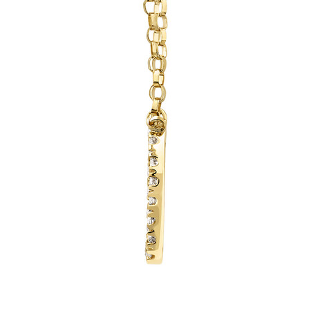 "D" Initial Necklace with 0.10 Carat TW of Diamonds in 10kt Yellow Gold "D" Initial Necklace with 0.10 Carat TW of Diamonds in 10kt Yellow Gold