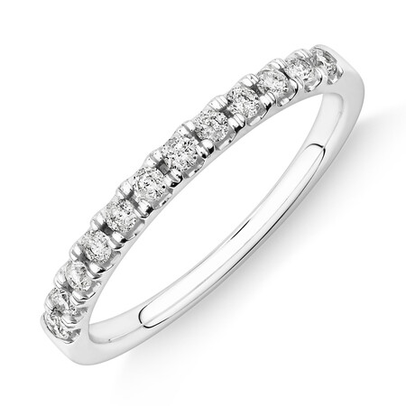 Prelude Wedding Band with 0.25 Carat TW of Diamonds in 14kt White Gold