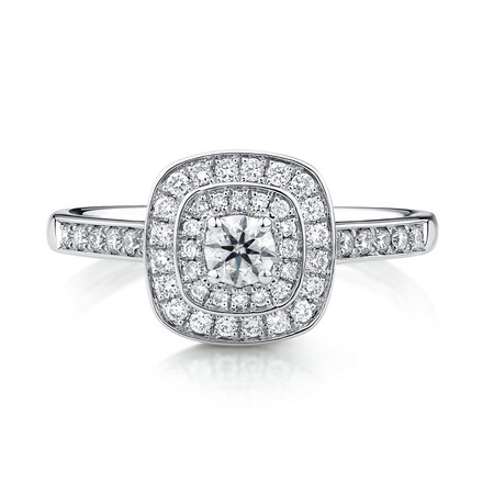Whitefire Engagement Ring with 1/2 Carat TW of Diamonds in 18kt White & 22kt Yellow Gold Whitefire Engagement Ring with 1/2 Carat TW of Diamonds in 18kt White & 22kt Yellow Gold