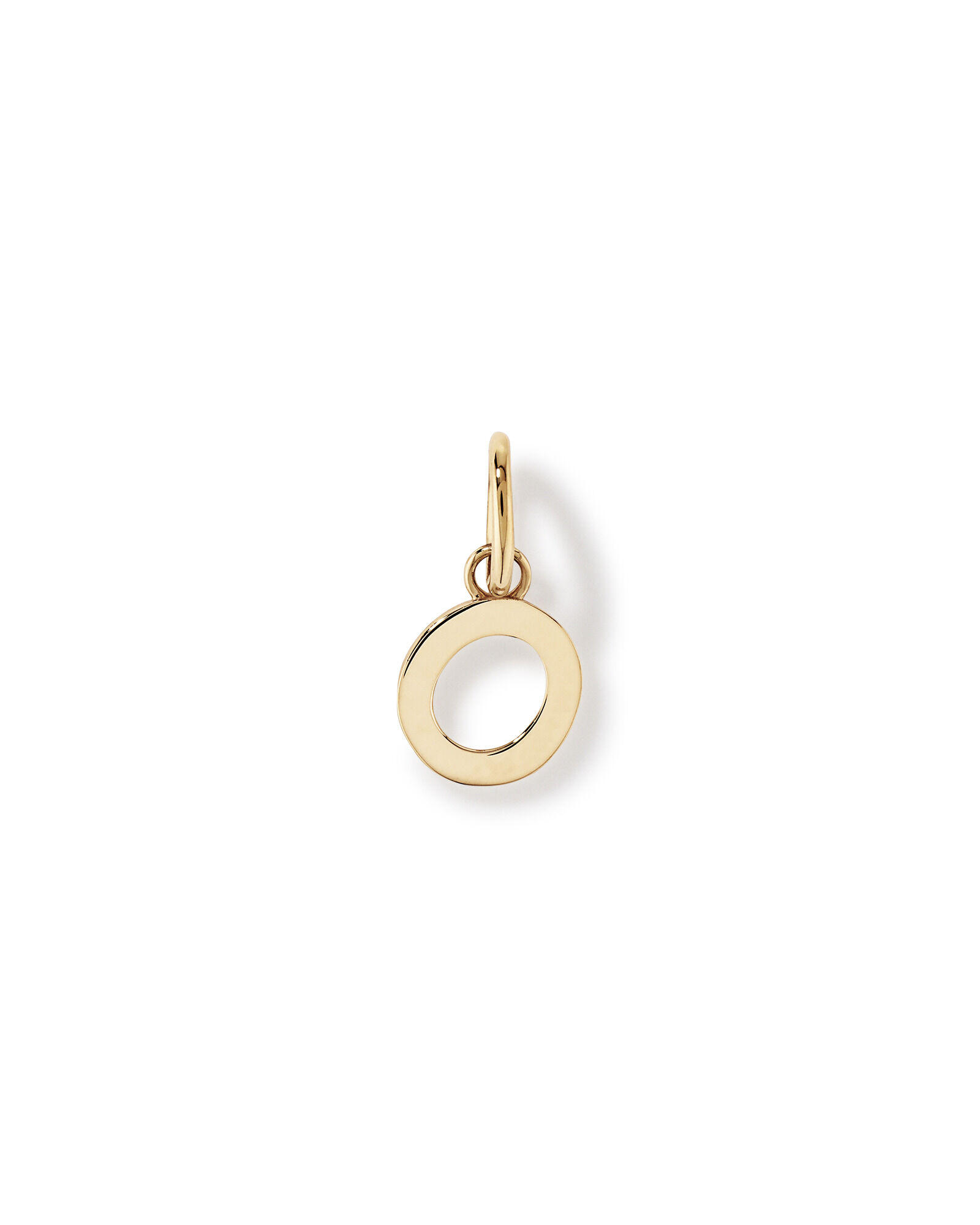 Letter O Initial Pendant in 10kt Yellow Gold