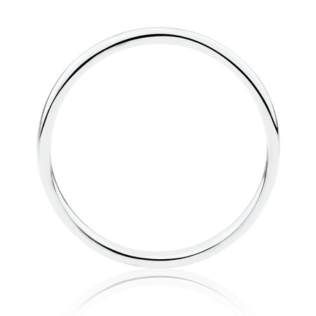 High Domed Wedding Band in 14kt White Gold High Domed Wedding Band in 14kt White Gold