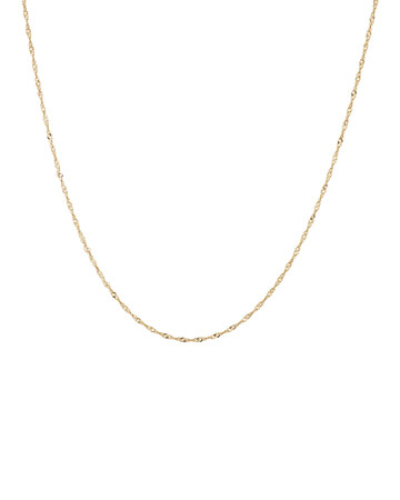 45cm (18") Diamond Cut Singapore Chain in 14kt Yellow Gold 45cm (18") Diamond Cut Singapore Chain in 14kt Yellow Gold
