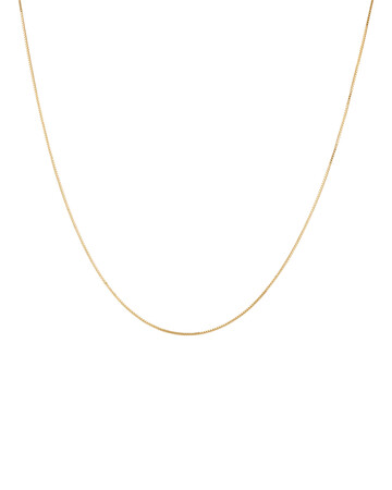 45cm (18") Box Chain in 18kt Yellow Gold 45cm (18") Box Chain in 18kt Yellow Gold