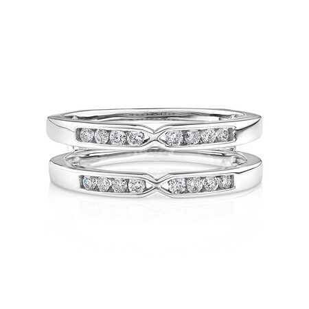 Enhancer Ring with 1/4 Carat TW of Diamonds in 10kt White Gold Enhancer Ring with 1/4 Carat TW of Diamonds in 10kt White Gold