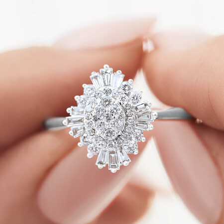 Evermore Engagement Ring with 5/8 Carat TW of Diamonds in 10kt White Gold Evermore Engagement Ring with 5/8 Carat TW of Diamonds in 10kt White Gold