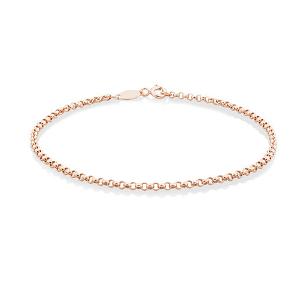 21cm (8") Hollow Belcher Bracelet in 10kt Rose Gold 21cm (8") Hollow Belcher Bracelet in 10kt Rose Gold