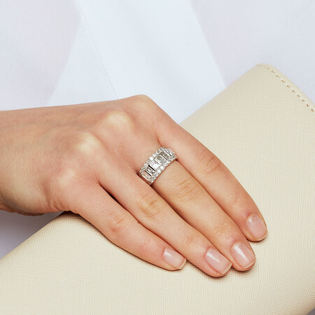Ring with 2 Carat TW of Diamonds in 14kt White Gold Ring with 2 Carat TW of Diamonds in 14kt White Gold