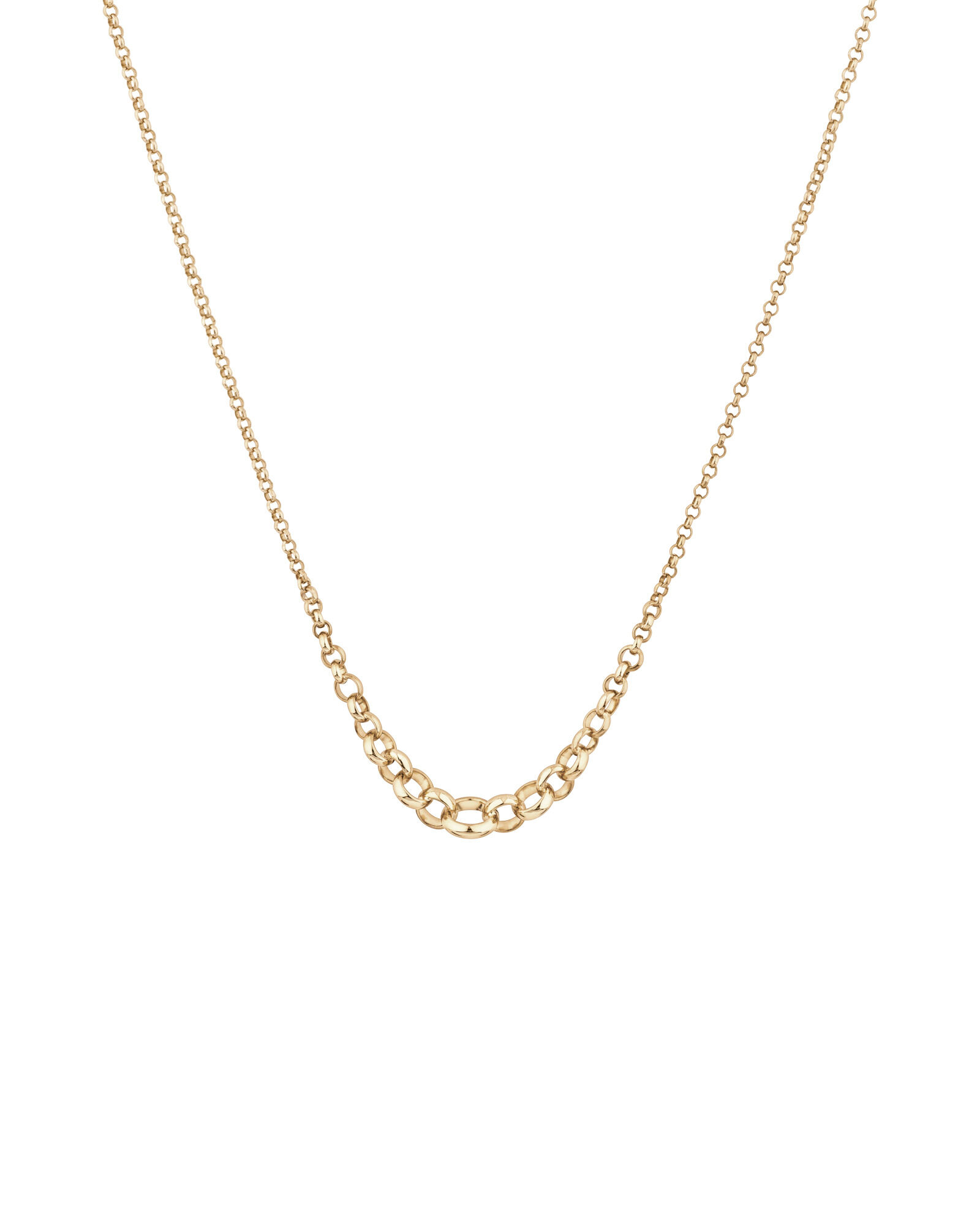 45cm 17 Graduated Belcher Chain in 10kt Yellow Gold