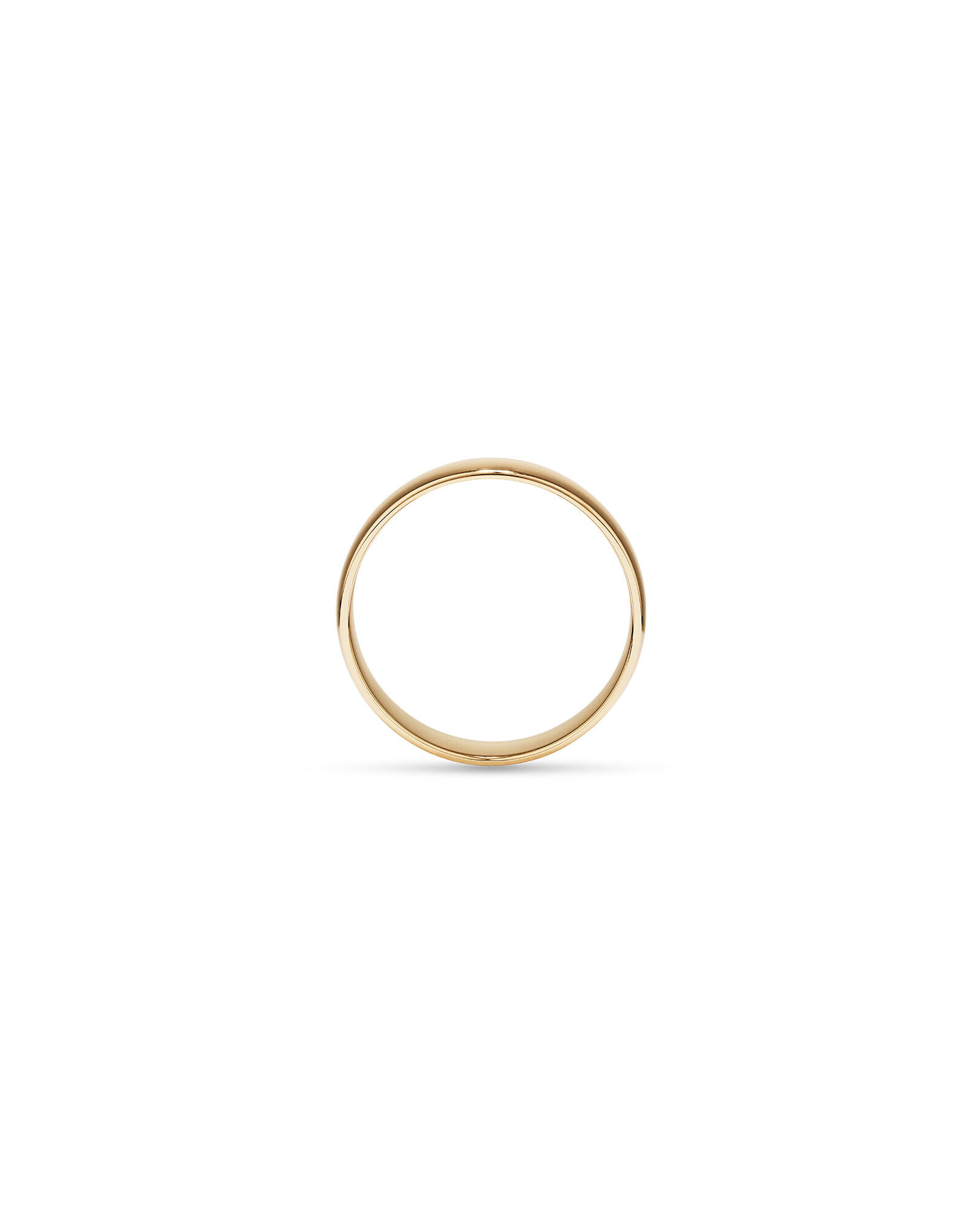 5mm Lite Half Round Wedding Band in 10kt Yellow Gold