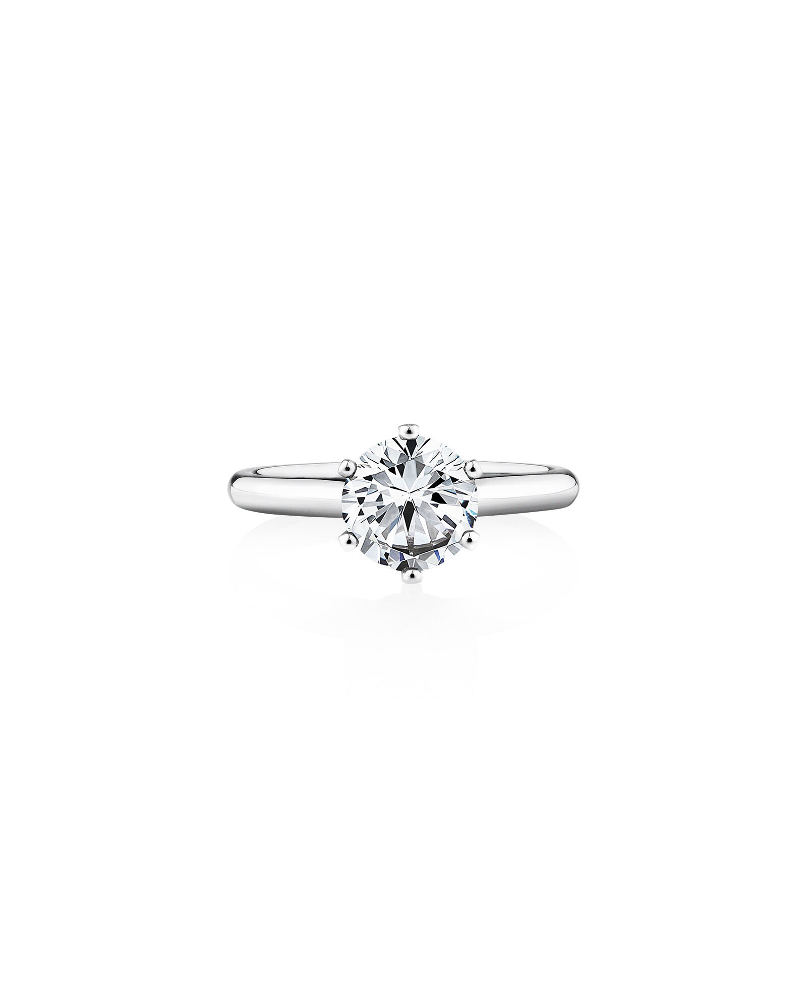Certified Solitaire Engagement Ring with A 1 1 2 Carat TW Diamond in 18kt White Gold