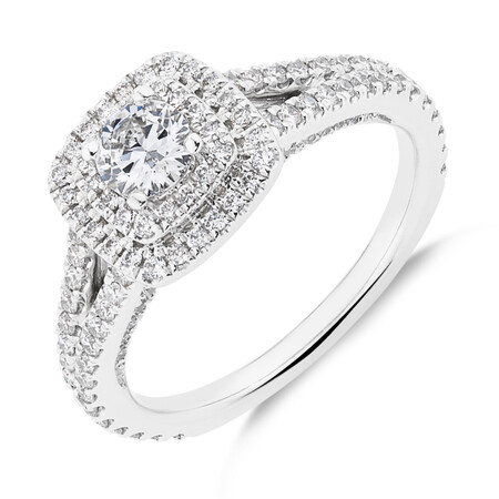 Sir Michael Hill Designer GrandApreggio Ring With 0.95 Carat TW Of Diamonds In 10kt White And Rose Gold Sir Michael Hill Designer GrandApreggio Ring With 0.95 Carat TW Of Diamonds In 10kt White And Rose Gold