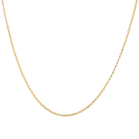 45cm (18") Diamond Cut Belcher Chain in 18kt Yellow Gold