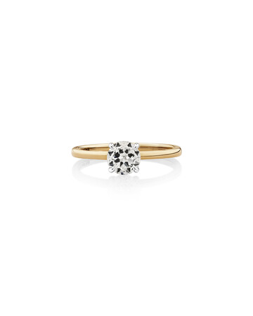 Southern Star Solitaire Engagement Ring with a 0.70 Carat TW Diamond in 18kt Yellow & White Gold Southern Star Solitaire Engagement Ring with a 0.70 Carat TW Diamond in 18kt Yellow & White Gold