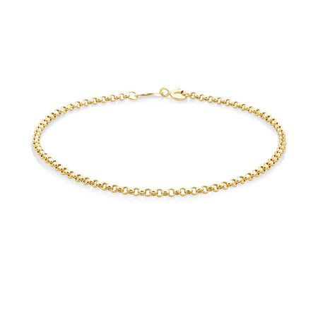 21cm (8") 2mm-2.5mm Width Hollow Belcher Bracelet in 10kt Yelllow Gold 21cm (8") 2mm-2.5mm Width Hollow Belcher Bracelet in 10kt Yelllow Gold