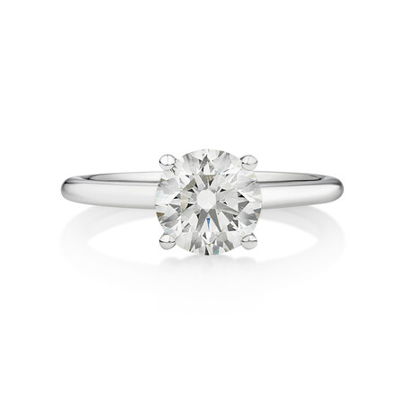 1.50 Carat Laboratory-Created Diamond Ring In 14kt White Gold 1.50 Carat Laboratory-Created Diamond Ring In 14kt White Gold