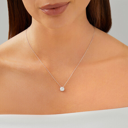 Sir Michael Hill Designer Fashion Pendant with 0.90 Carat TW Diamonds in 18kt White Gold Sir Michael Hill Designer Fashion Pendant with 0.90 Carat TW Diamonds in 18kt White Gold