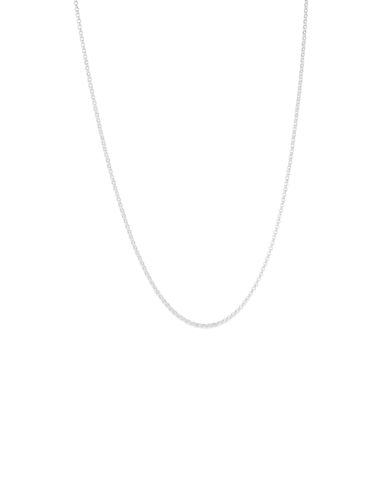 45cm (18") 2mm-2.5mm Width Belcher Chain in Sterling Silver